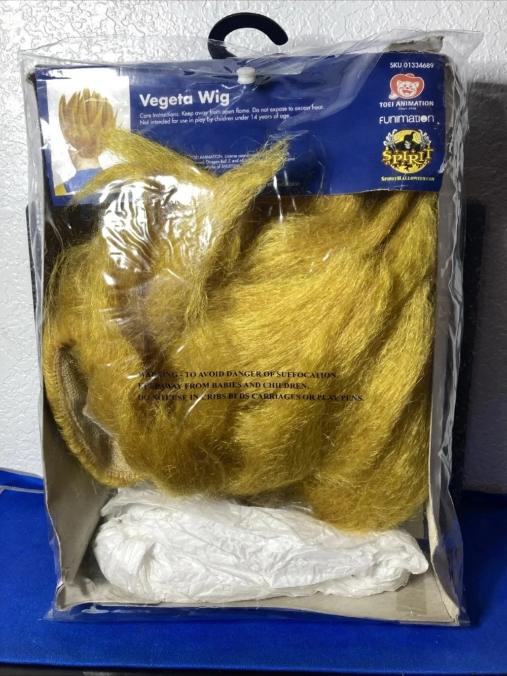 Spirit Super Saiyan Vegeta Wig - Gold - Picture 5 of 6